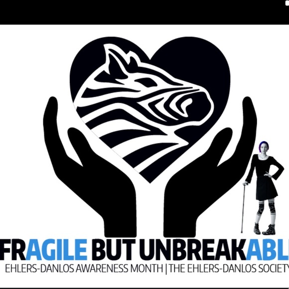 Scarlet (EHLERS-DANLOS &GRAVES.) I AM ZEBRA STRONG - Picture 7 of 7